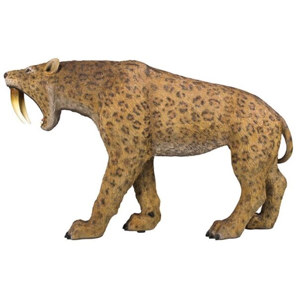 Design Toscano NE180148 69 Inch Sabre Toothed Tiger Statue