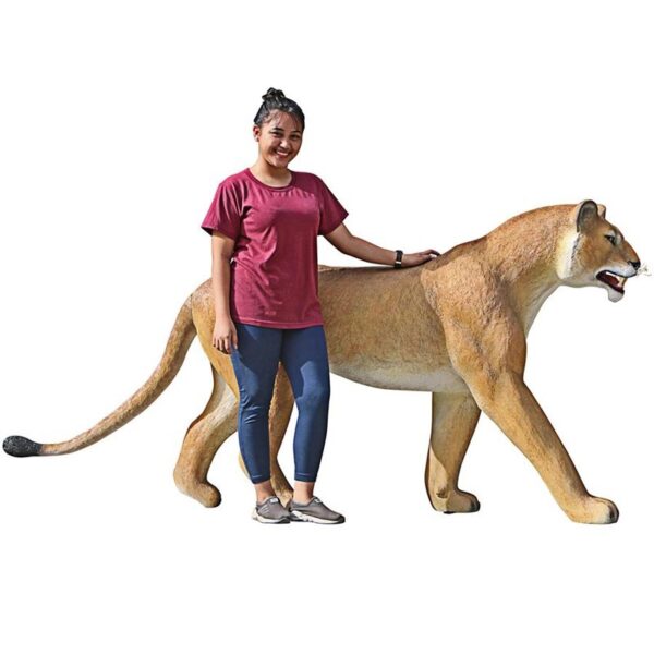 Design Toscano NE180220 96 Inch Walking Lioness Statue