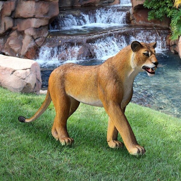 Design Toscano NE180220 96 Inch Walking Lioness Statue