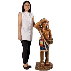 Design Toscano NE190006 18 Inch Tobacco Store Indian Statue, Large