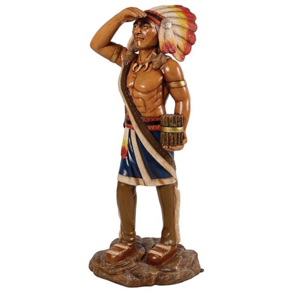 Design Toscano NE190006 18 Inch Tobacco Store Indian Statue, Large