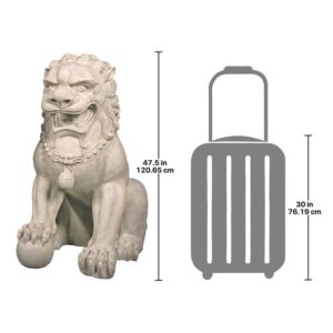 Design Toscano NE190161 45 Inch Male Grand Palace Foo Dog