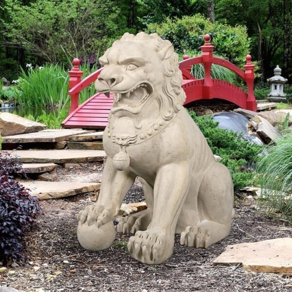 Design Toscano NE190161 45 Inch Male Grand Palace Foo Dog