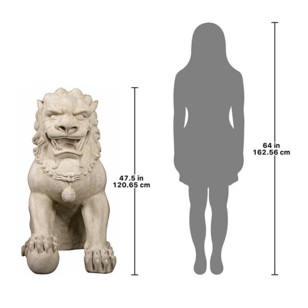 Design Toscano NE190161 45 Inch Male Grand Palace Foo Dog