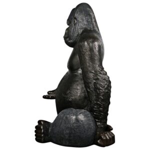 Design Toscano NE200037 52 Inch Grande Silverback Gorilla Statue