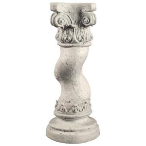 Design Toscano NE200050 12 Inch Capitoline Barley Twisted Column, Medium