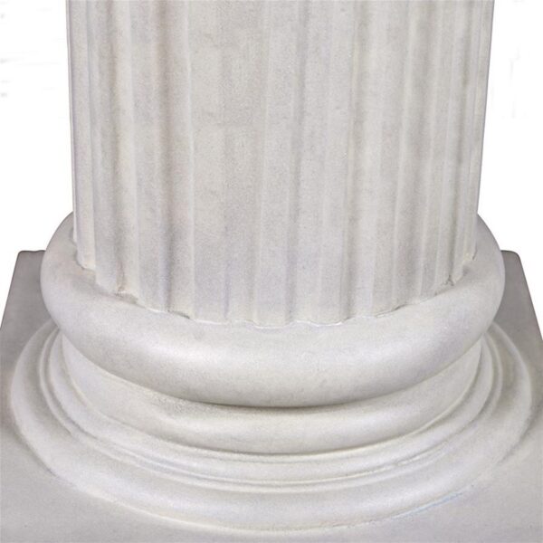 Design Toscano NE200052 12 Inch Greek Fluted Plinth, Small