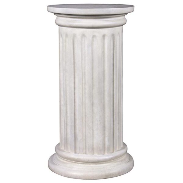 Design Toscano NE200054 16 Inch Roman Doric Column Classical Fluted Plinth, Large