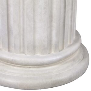 Design Toscano NE200054 16 Inch Roman Doric Column Classical Fluted Plinth, Large