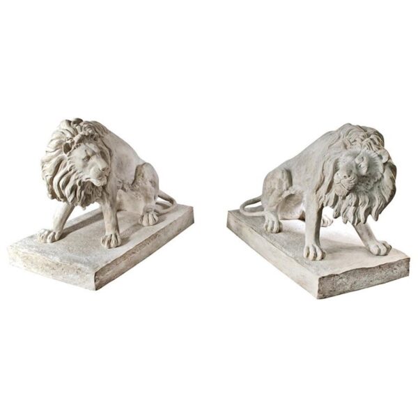 Design Toscano NE203071 52 Inch Kingsbury Garden Lion Looking, Left