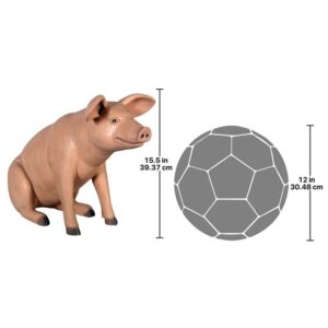 Design Toscano NE20601 23 1/2 Inch Large Pig Statue