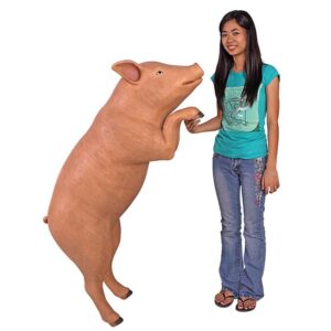 Design Toscano NE20608 53 Inch Hop Over Hog Pig Statue