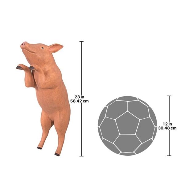 Design Toscano NE20608 53 Inch Hop Over Hog Pig Statue