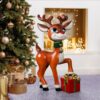 Design Toscano NE210107 20 1/2 Inch Belle, SantaвЂ™s Red-Nosed Christmas Reindeer Statue