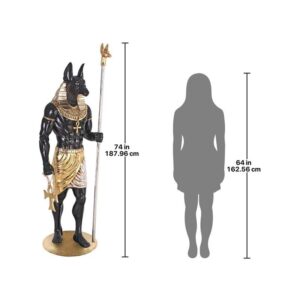 Design Toscano NE232672 26 1/2 Inch Egyptian Grand Ruler Anubis without Mount