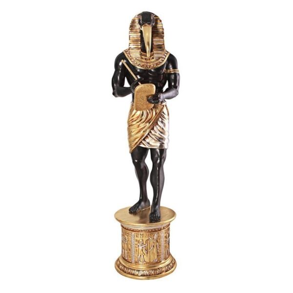 Design Toscano NE23862 26 1/2 Inch Egyptian Grand Ruler Thoth with Mount