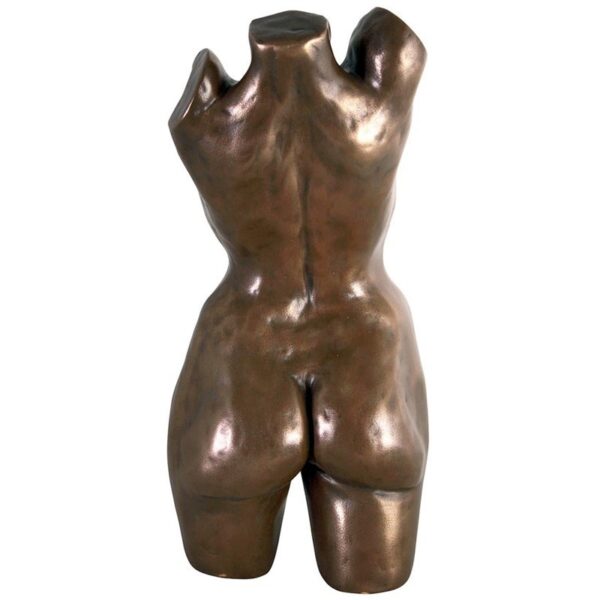 Design Toscano NE304052 7 1/2 Inch Nude Female Torso Statue - Bronze