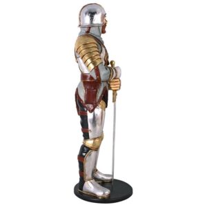 Design Toscano NE43926 24 Inch Medieval Knight of the Round Table Life-Size Statue