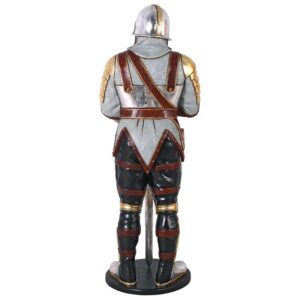 Design Toscano NE43926 24 Inch Medieval Knight of the Round Table Life-Size Statue