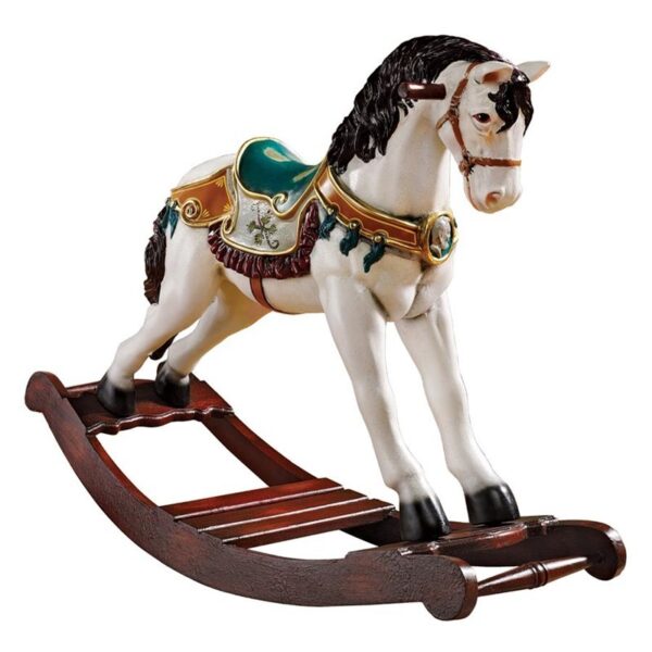 Design Toscano NE46747 41 Inch Victorian Carousel Rocking Horse Statue