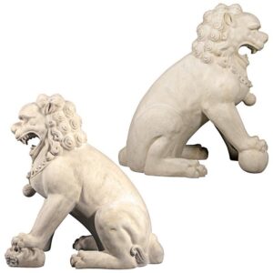 Design Toscano NE519016 44 1/2 Inch Male and Female Foo Dogs