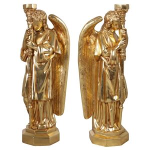 Design Toscano NE59307 13 1/2 Inch Padova Golden Guardian Angels, Set of 2