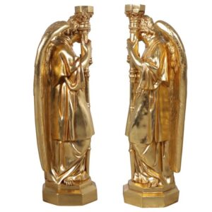 Design Toscano NE59307 13 1/2 Inch Padova Golden Guardian Angels, Set of 2