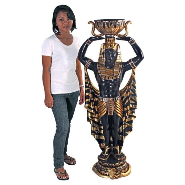 Design Toscano NE75364 23 Inch Cleopatras Nubian Guard with Urn