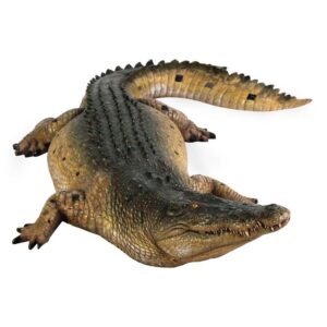 Design Toscano NE80123 135 Inch Tropical Wetlands Crocodile Statue