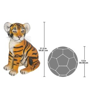 Design Toscano NE80149 17 Inch Sitting Tiger Cub