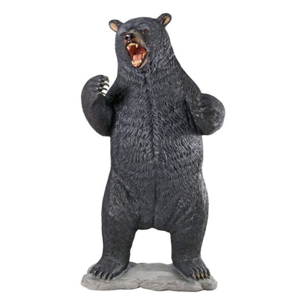 Design Toscano NE867203 43 Inch Growling Bear Statue - Black