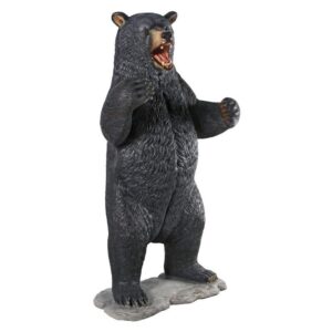 Design Toscano NE867203 43 Inch Growling Bear Statue - Black