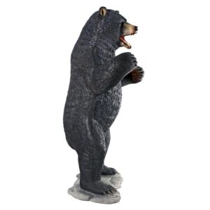 Design Toscano NE867203 43 Inch Growling Bear Statue - Black