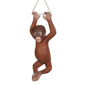 Design Toscano NE867215 13 Inch Pongo the Hanging Baby Orangutan