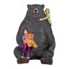 Design Toscano NE867226 66 Inch Sitting Pretty Bear Statue - Black