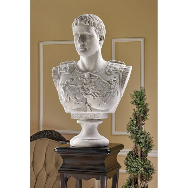 Design Toscano NE86795 20 Inch Augustus Caesar Bust