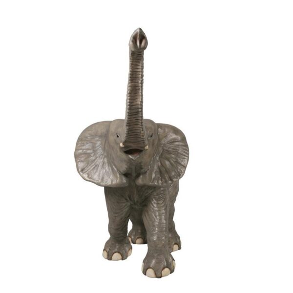 Design Toscano NE90026 73 Inch Good Luck Trunk Up Baby Elephant Statue