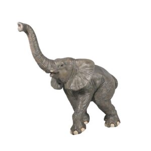 Design Toscano NE90026 73 Inch Good Luck Trunk Up Baby Elephant Statue