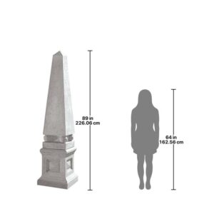 Design Toscano NE9140501 17 Inch Set of Neoclassical Obelisk on Base