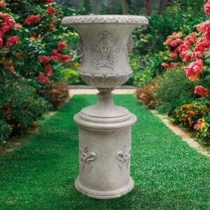 Design Toscano NE980091 Set of Flora Urn and Plinth