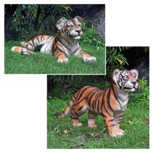 Design Toscano NE980150 34 Inch Set of Grand Scale Tiger Cubs