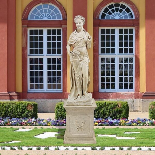 Design Toscano NE990057 24 Inch Four Seasons Spring Statue with Plinth