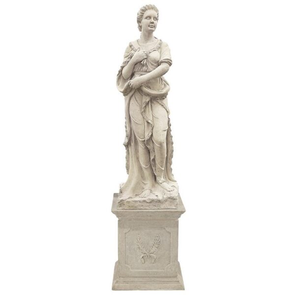 Design Toscano NE990060 24 Inch Four Seasons Winter Statue with Plinth