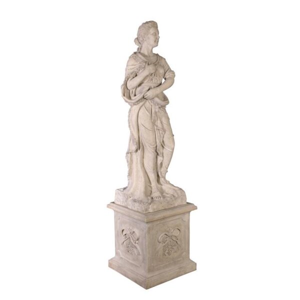 Design Toscano NE990060 24 Inch Four Seasons Winter Statue with Plinth