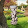 Design Toscano NG27902 13 Inch Three Cherub Statue with Urn