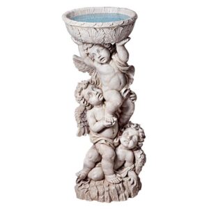 Design Toscano NG27902 13 Inch Three Cherub Statue with Urn