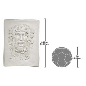 Design Toscano NG28329 23 Inch Opimus Greenman Plaque, Large