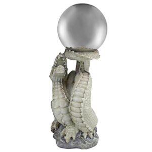 Design Toscano NG30854 13 Inch Sagremors Dragon with Gazing Globe