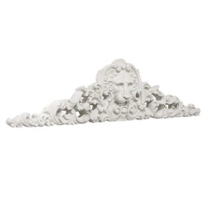 Design Toscano NG315550 38 Inch Remoulage Lion Pediment