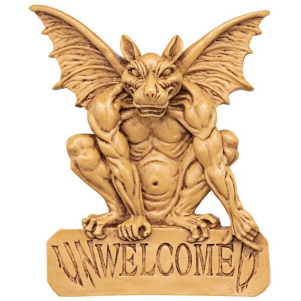 Design Toscano NG31564 10 Inch Gargoyle Unwelcomed Plaque